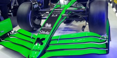 A Stake sponsored Formula 1 car