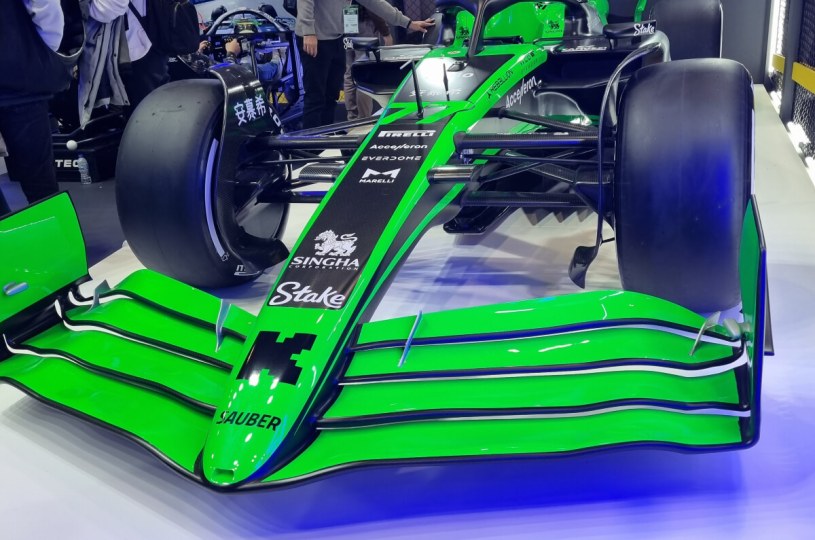 A Stake sponsored Formula 1 car