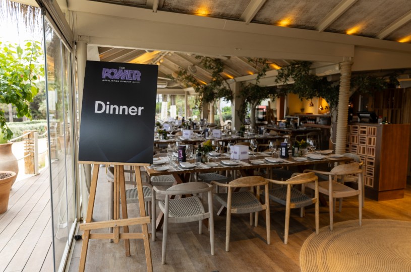 Dinner table at EGR Power Affiliates 2025